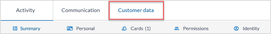 Customer data tab - OCLC Wise Support EN